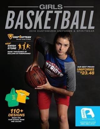 2019 Ares Sportswear Girls Basketball Catalog
