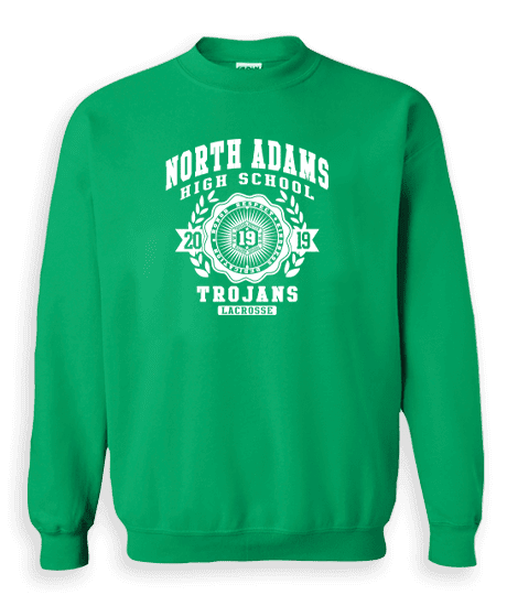 2019 North Adams High School Trojans Lacrosse Crewneck 2019 North Adams High School Trojans Lacrosse Crewneck