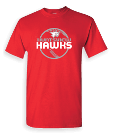 Huntsview Hawks Baseball Tee