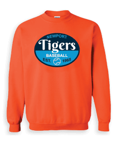 Est. 1965 Newport Tigers Baseball Crewneck