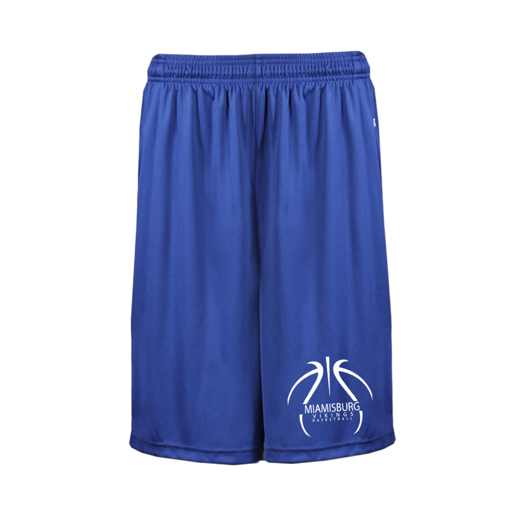 Badger Pocket Shorts with Basketball Logo