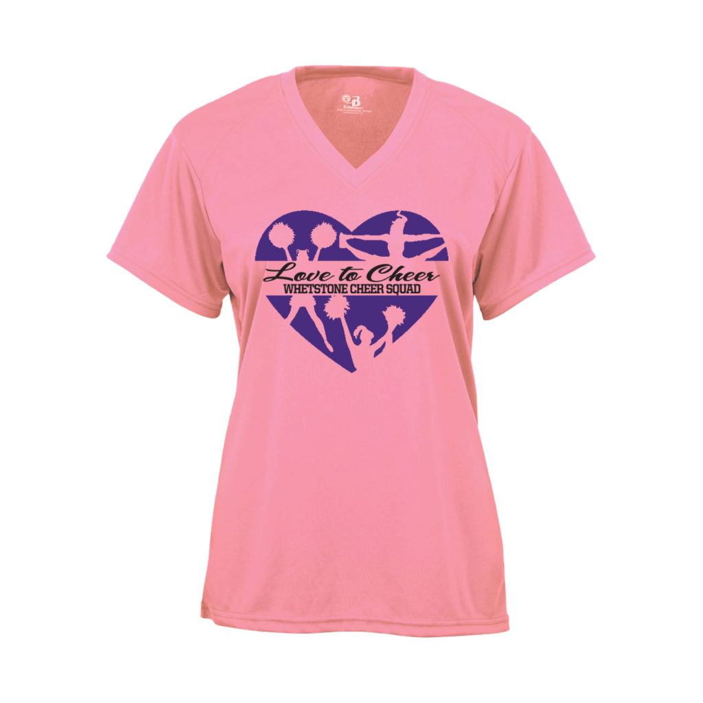 Badger Cheer T-Shirt Pink Love Cheer