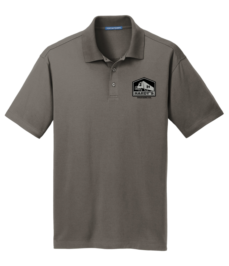 Gray polo with shortsleeves