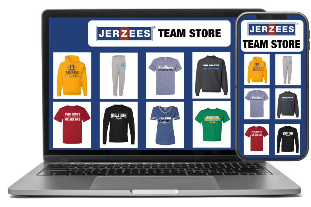 Team store with Jerzees products